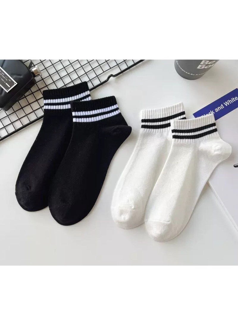 TRENDORA Cotton Blend Ankle Socks, Mixed Colors, Regular Size, 5 Pairs With 1 Gift, Casual Wear, Machine Washable - Image 3